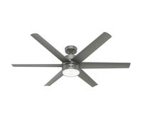 DC Ceiling Fan Solaria Silver with LED & Remote