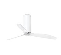 DC Ceiling Fan Tube Gloss White with Remote