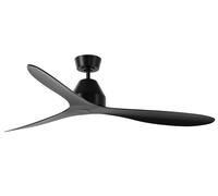 LUCCI AIR Whitehaven Ceiling Fan with Remote Control 6 Speeds35 W 142cm Diameter ABS, Black, 142 cm Diameter, 3 Blades