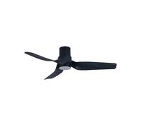 DC Ceiling fan with LED light Nautica Black 132 cm 52" Ceiling fan with Remote