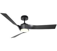DC Ceiling fan with Lighting Eco Revolution Black Grey Quiet Fan LED & Remote [EEK: D]