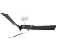 DC Ceiling fan with Lighting Eco Revolution White Grey Quiet Fan LED & Remote [EEK: D]