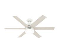 DC Ceiling Fan Arete White with Lights & Remote