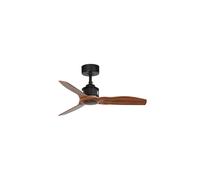 DC Ceiling fan with Remote 6 Speeds Just Fan XS Black Walnut 81 cm Fan No Lights
