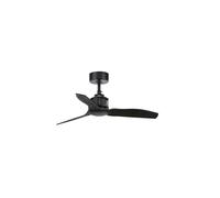 DC Ceiling fan with Remote 6 Speeds Just Fan XS Matt Black 81 cm Fan No Lights
