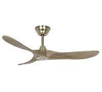 DC Ceiling fan with Remote control Eco Genuino Brass & Oak 122cm Quiet fan