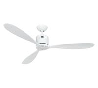 DC ceiling fan with remote control Low energy fan Aeroplan Eco White 132 cm 52"