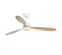 DC Ceiling fan with Remote control Poros White Indoor fan with LED Lighting 52" [EEK: E]