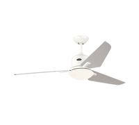 DC ceiling fan with Remote Fan light Eco Aviatos 132 cm 52" White & Silver grey