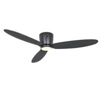 DC Ceiling fan with Remote Flush mount Ceiling Fan with LED Plano Dark grey 52" [EEK: D]