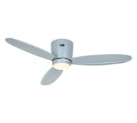 DC Ceiling fan with Remote Flush mount Ceiling Fan with LED Plano Light Grey 44" [EEK: D]