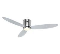 DC Ceiling fan with Remote Flush mount Ceiling Fan with LED Plano Silver 52