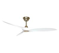DC ceiling fan with Remote Indoor fan Eco Airscrew Brass / Matt White 152 cm 60"
