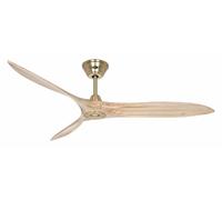 DC ceiling fan with Remote Indoor fan Eco Airscrew Brass / Wood Decor 152 cm 60"