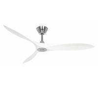 DC ceiling fan with Remote Indoor fan Eco Airscrew Chrome / White 152 cm 60"