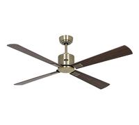 DC ceiling fan with Remote Indoor fan Eco Neo Brass 132 cm 52" Walnut Cherry
