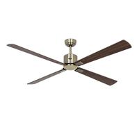 DC ceiling fan with Remote Indoor fan Eco Neo Brass 152 cm 60" Walnut Cherry