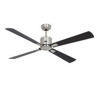DC ceiling fan with Remote Indoor fan Eco Neo Matt Chrome 132cm 52" Wenge Silver