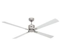 DC ceiling fan with Remote Indoor fan Eco Neo Matt Chrome 152 cm 60" White Grey
