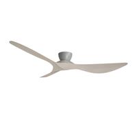 DC Ceiling Fan with Remote Kotara Grey 54" Flush-Mount Fan Quiet 6 Speeds Timer