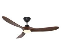 DC Ceiling fan with Remote LED Ceiling Light Fan Eco Genuino Black Walnut 152 cm