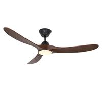 DC Ceiling Fan Eco Genuino Black / Walnut 152 with LED