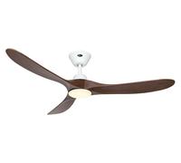 DC Ceiling Fan Eco Genuino White / Walnut 152 with LED