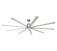 DC Ceiling fan with Remote Low energy fan BIG SMOOTH ECO Titanium 224 cm 88"