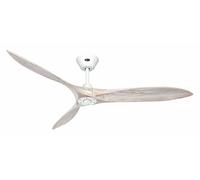 DC ceiling fan with remote Low energy fan Eco Airscrew White stained 152 cm 60"