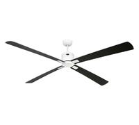 DC ceiling fan with Remote Low energy fan White Eco Neo III 180 cm Wenge Silver