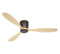 DC Ceiling fan without Lights Eco Plano Wood WiFi Bronze and Wood Smart Fan
