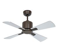 DC Ceiling fan without lights Low energy fan Remote Eco Neo 92 cm Bronze Wenge