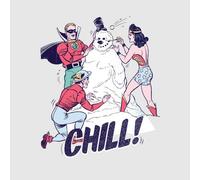 DC Chill! Women's Christmas T-Shirt - Grey - XXL