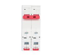 DC Circuit Breaker 2P 63A Electric Carving Photovoltaic Air Circuit Breaker Overload Protection Power Main Gate Copper Wire Load Power Magnetic Blowing Type ABS Black