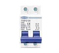 DC Circuit Breaker 440V 2 Pole Dual MCB Type C Solar Circuit Breaker Fuse Two-pole circuit breaker 20A