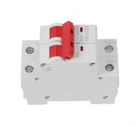 DC Circuit Breaker 500V 2-Pole Double MCB for Solar PV Systems - 10A to 63A Range, Type C Tripping, 6kA Breaking Capacity, ABS/Nylon Flame-Retardant Housing,(2P 16A)