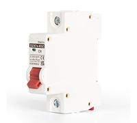 DC Circuit Breaker DZ47s-63Z-1P Circuit Breaker 12V-250V Solar Mini Circuit Breaker Overload Protection Air Switch Circuit Breaker for Photovoltaic System Solar Panels (Size : 16A)