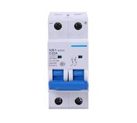 DC Circuit Breaker NB1-63DC 1P 2P 4P DC500V 6KA C1A 2A 3A 4A 5A 6A 10A 16A 20A 25A 32A 40A 50A 63A Mini 1Pcs(2P DC500V,16A)