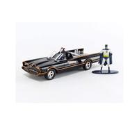 1966 Batmobile with Diecast Batman Figurine Batman (1966-1968) Classic TV Series DC Comics Hollywood Rides Series 1/32 Diecast Model Car by Jada 31703