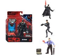 DC Comics 6060654 10 cm Action Figure in Authentic Movie Look with 3 Accessories, Wingsuit Batman The Penguin or Selina Kyle,...