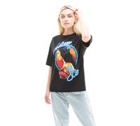 DC Comics 80's Cotton Womens T-Shirt Black DC Comics Black XXL