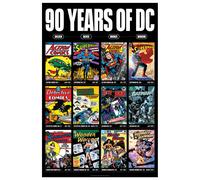DC Comics 90 Years of DC A3 Limited Edition Art Print DC Comics Multicolor A3