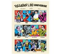 DC Comics 90th Anniversary Villains A3 Art print DC Comics Multicolor A3