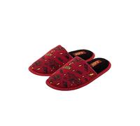 DC Comics Adult Flash All-Over Print Scuff Slippers Medium Red