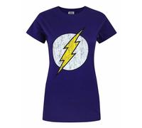 DC Comics Purple Logo Short Sleeved T-Shirt Womens
