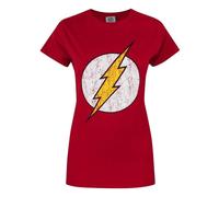 (XX-Large) DC Comics Short Sleeved T-Shirt (Womens Red)