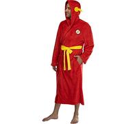 DC Comics Adult The Flash Plush Fleece Hooded Costume Robe One Size