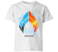 DC Comics Aquaman Back To The Beach Kids T-Shirt - White | Size: YM DC Comics White YM