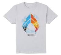 DC Comics Aquaman Back To The Beach Men's T-Shirt - White | Size: 3XL DC Comics White 3XL