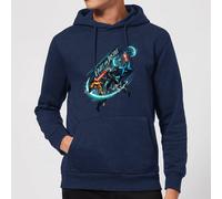 Dc Comics Aquaman Fight For Justice Hoodie - Navy Navy S